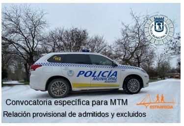 22 plazas de la categoría de Policía, del Cuerpo de Policía Municipal del Ayuntamiento de Madrid, para su provisión por militares profesionales de tropa y marinería con más de 5 años de servicio.